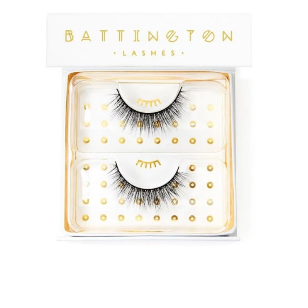 🌈5/$25 Battington Harlow 3D silk lashes & glue
